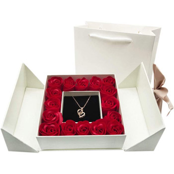 caja de regalo de rosa roja preservada envios estados unidos colombia mexico venezuela panama ecuador