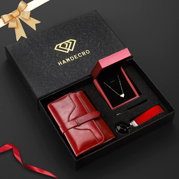 cartera en piel verdadera con oro 18k envios estados unidos colombia mexico venezuela panama ecuador